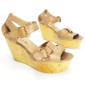 Jani &Jack Brown Wedges Size 10 M